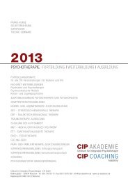 cip coaching cip akademie - Centrum für Integrative Psychotherapie