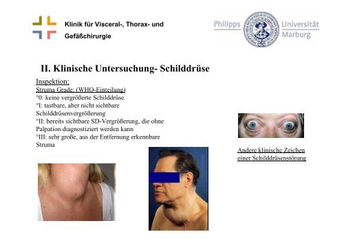 und Gefäßchirurgie II. Klinische Untersuchung