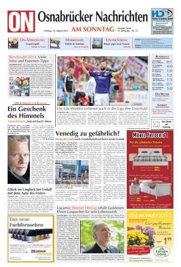 Sonntags - ePaper - Osnabrücker Nachrichten