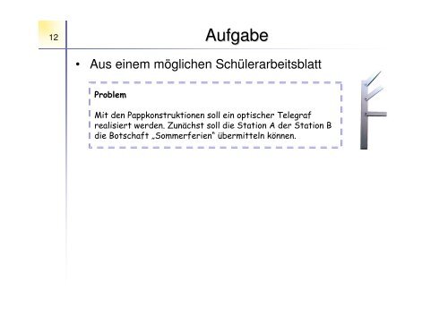 Optische Telegrafie - Informatik