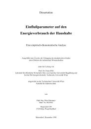 Einflußparameter auf den Energieverbrauch der Haushalte - EEG ...