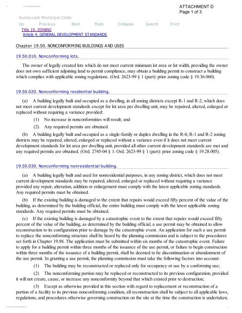 Agenda Item # 3 Draft for Planning Commission ... - City of Sunnyvale