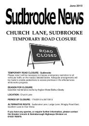 Sudbrooke News June 2013 - Lincolnshire County Council