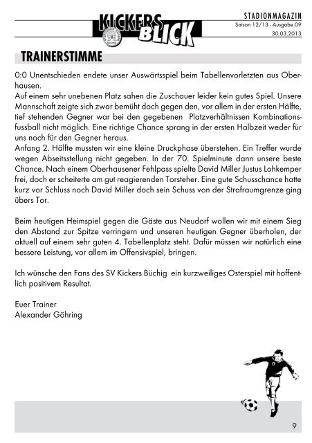 FVgg Neudorf - SV Kickers Büchig