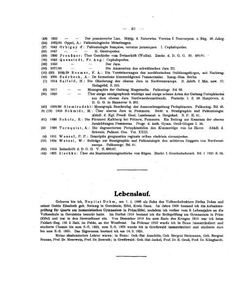 Ueber den oberen Jura von Zarnglaff i.P. und seine Ammonitenfauna.