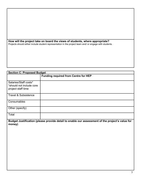 application form spring 2011