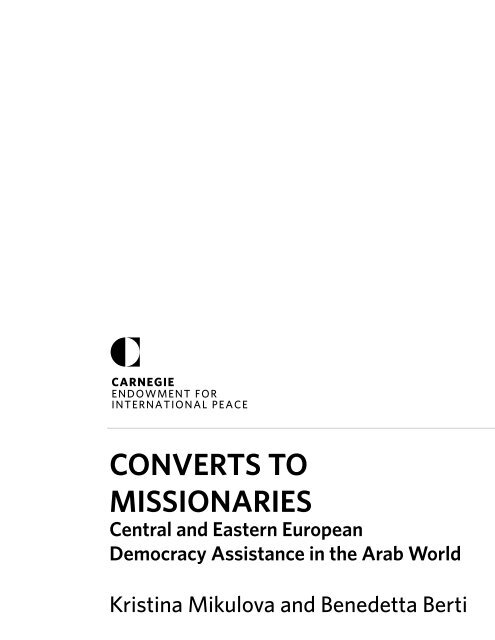 Converts to missionaries - Carnegie Endowment for International ...