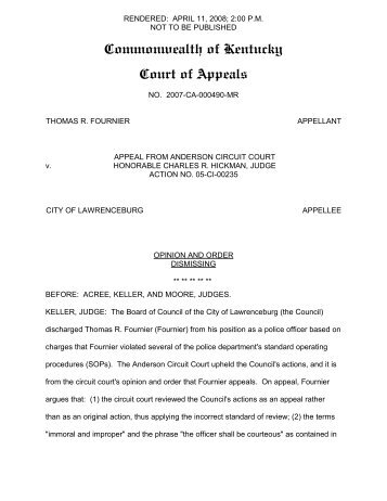 2007-CA-000490 - Kentucky Supreme Court Searchable Opinions