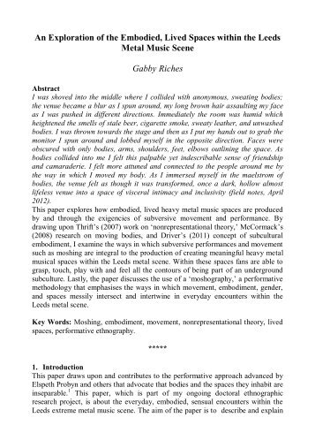 Download Draft Conference Paper (pdf) - Inter-Disciplinary.Net