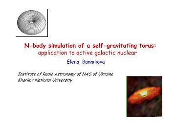 N-body simulation of a self-gravitating torus - Uma@Ensta