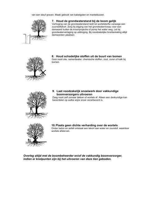 bijlage 4 tien geboden voor bouw of aanleg bij bomen [Klik hier om ...