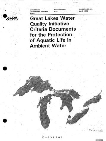 !!,;~EPA" Great es. ater Quality Initiative Criteria Documents for the ...