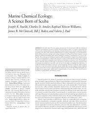 Marine Chemical Ecology: A Science Born of Scuba - People Server ...