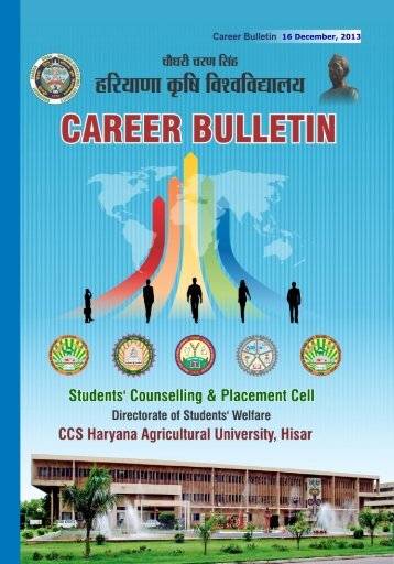 Career Bulletin - CCS HAU, Hisar