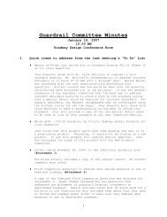 Guardrail Committee Minutes - Connect NCDOT