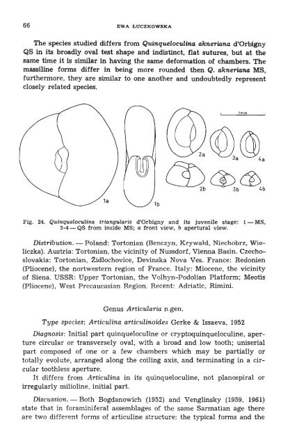 MILIOLIDAE - Acta Palaeontologica Polonica