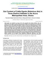 Gut Content of Cattle Egrets (Bubulcus ibis) in Three Distinct ...