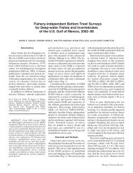 Fishery-independent Bottom Trawl Surveys for Deep-water Fishes ...