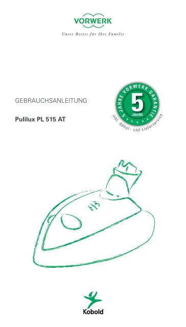 GEBRAUCHSANLEITUNG Pulilux PL 515 AT - Vorwerk