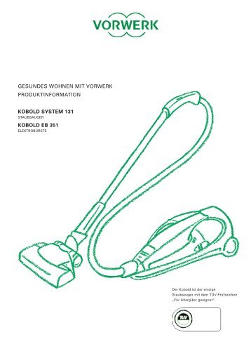 gesundes wohnen mit vorwerk produktinformation kobold system ...