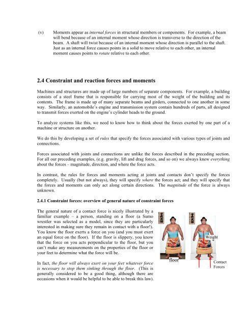 Chapter 2 Review of Forces and Moments - Brown University