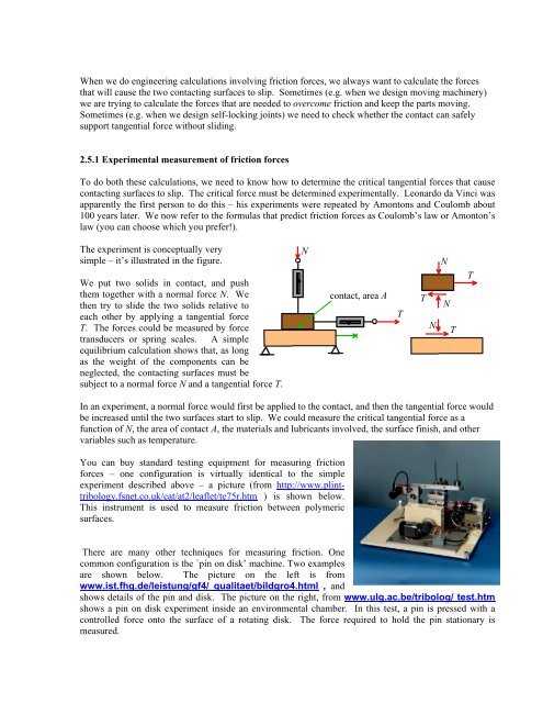 Chapter 2 Review of Forces and Moments - Brown University