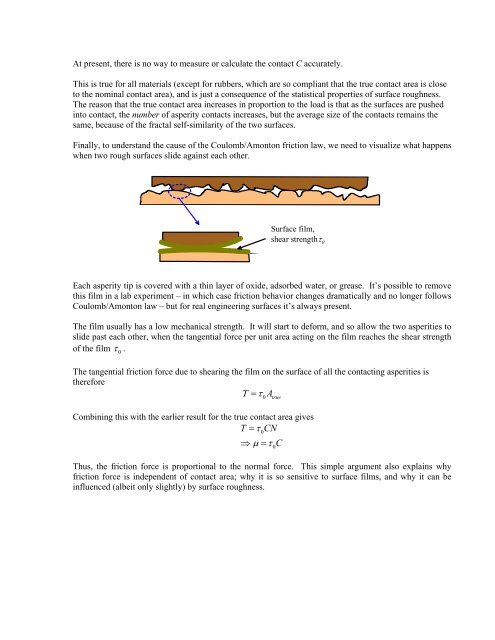 Chapter 2 Review of Forces and Moments - Brown University