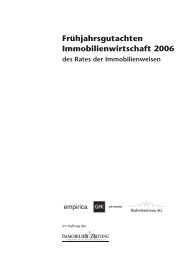 Frühjahrsgutachten Immobilienwirtschaft 2006 - Empirica