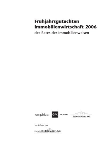 Frühjahrsgutachten Immobilienwirtschaft 2006 - Empirica