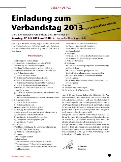 Ausgabe 3 | Juni 2013 - SBFV