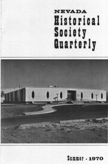 Summer 1970 - Nevada State Library and Archives