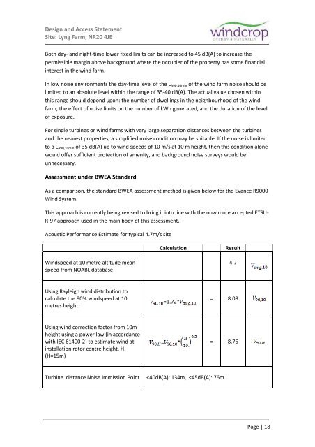 Design and Access Statement Site: Lyng Farm, NR20 4JE