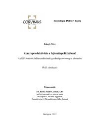 Kontraproduktivitás a fejlesztéspolitikában? - Budapesti Corvinus ...