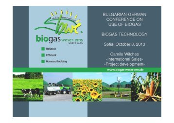 Biogas und Biomasse - AHK Bulgarien