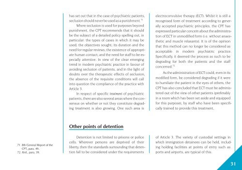 The prohibition of torture - European Court of Human Rights