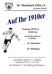 Stadionzeitschrift 09.09.2012 -- SCM I - FC Hilzingen - SC Markdorf ...
