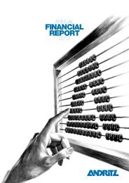 ANDRITZ annual financial report 2012