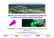 Neutron spin filter based on dynamically polarized protons using ...