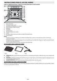 INSTRUCCIONES PARA EL USO DEL HORNO