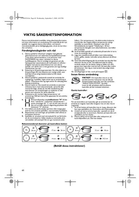 VIKTIG SÄKERHETSINFORMATION