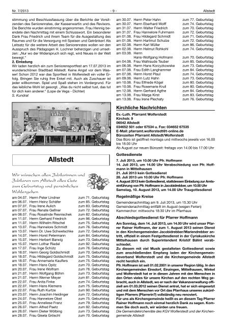 Amtsblatt der Stadt Allstedt