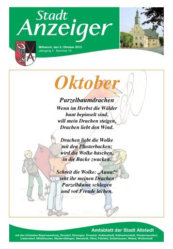 Oktober - Stadt Allstedt