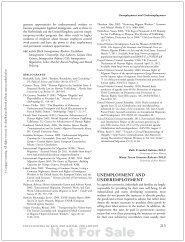 Unemployment and Underemployment - College of Arts & Sciences