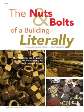 The Nuts and Bolts of a Building-Literally - Modern Steel Construction