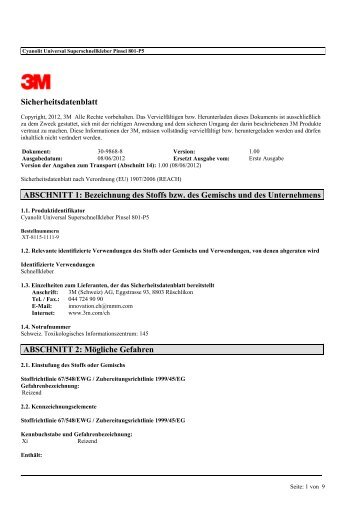 Sicherheitsdatenblatt .0500