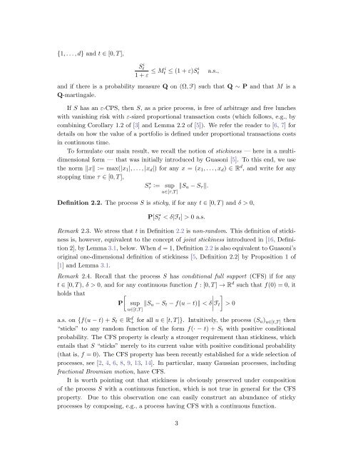 Sticky continuous processes have consistent price systems