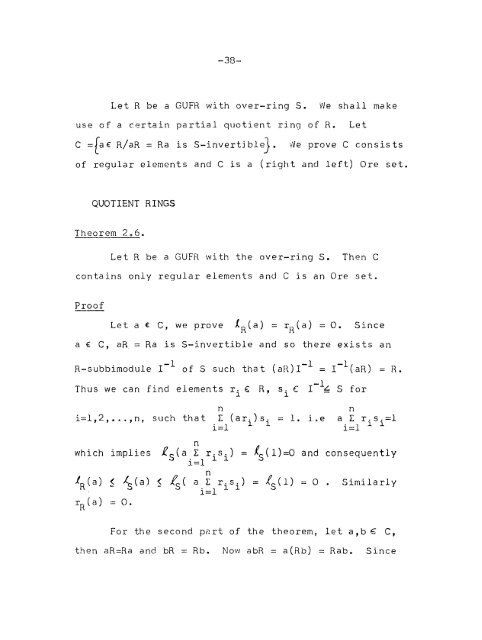 Studies in Rings generalised Unique Factorisation Rings