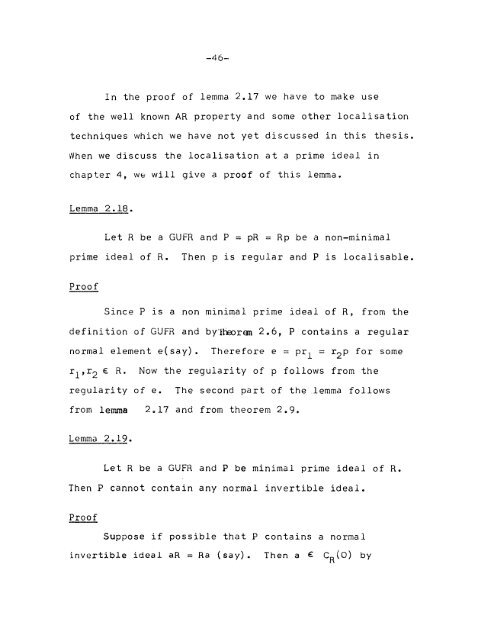 Studies in Rings generalised Unique Factorisation Rings