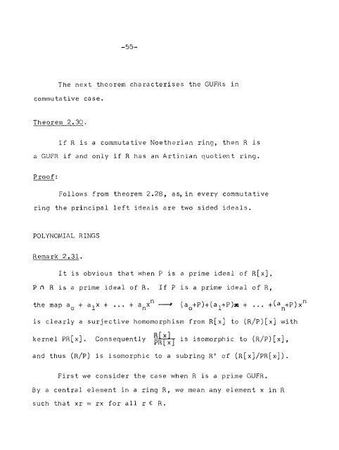 Studies in Rings generalised Unique Factorisation Rings