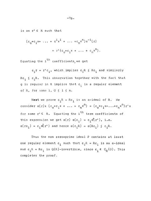 Studies in Rings generalised Unique Factorisation Rings